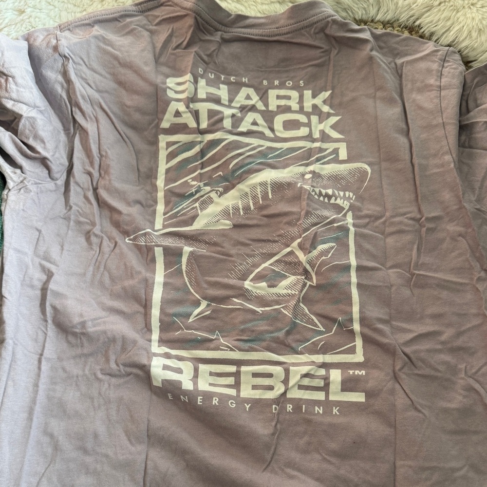 Dutch bros shark attack shirt